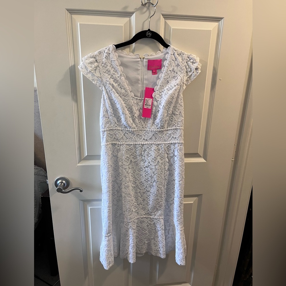 White Lily Pulitzer cocktail dress